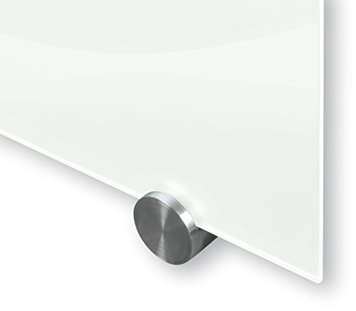 Best-Rite 72 x 48 x 1/8 Inches Visionary Magnetic Glass Whiteboard, Frameless, Glossy White, 83845