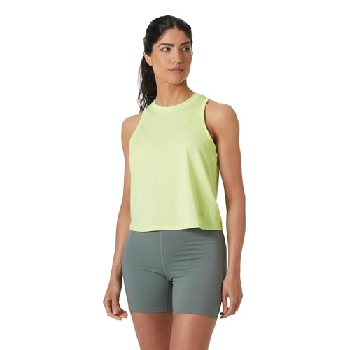 Helly-Hansen Women's Ocean Cropped Tank Top, 398 Washed Lime, X-Small