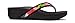 Vionic Women’s Pacific High Tide Toepost Sandals – Ladies Platform Flip Flops with Orthotic Arch Support Black Floral 8 Medium US