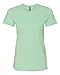 Next Level Apparel Women's Tear Away Label T-Shirt, Mint, Large