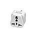 BESTEK Israel Travel Plug Adapter, Grounded Universal Type H Plug Adapter Israel to US Adapter - Ultra Compact for Israel, Palestine and More, 3 Pack