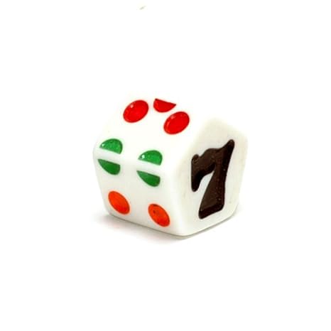 Amazon.com: GameScience: D7 Opaque White Dice (7-sided die): Toys &amp; Games