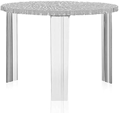 Kartell T-Table Transparent Crystal Table H.14 inch