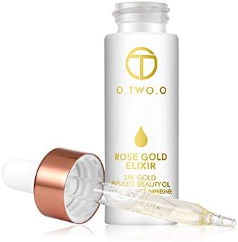 24K Rose Gold Elixir Essential Oil Makeup Primer Lips Face Make Up Base Liquid Vitamin Moisturizer Oil Anti-aging