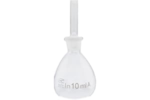 1pcs Lab 5ml 10ml 25ml 50ml 100ml Laboratory Glass Pycnometer Specific Gravity Bottle Picnometer (10mL)