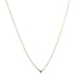 Honeycat Mini Crystal Triangle Necklace in 18k Gold Plate | Minimalist, Delicate Jewelry (G)