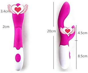 Normor Clearance! Cordless Wand Massager with 10 Frequency 360 Degrees Rotation for Neck Back Deep Tissue Massage, Handheld Multispeed Stimualtion Body Massager (Hot Pink)