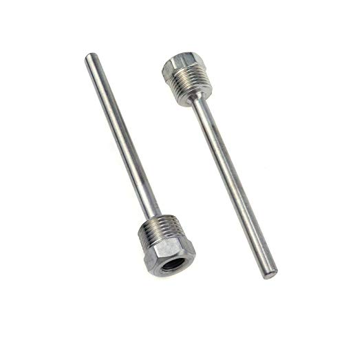 Meprotal 2pcs 1/2 Inch NPT Thermowell Weldless Temperature Sensor