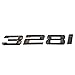SUKRAGRAHA Replacement Model No. Rear 3D Sticker Emblem Badge for BMW 316i 318i 320i 323i 325i 328i 330i 335i (328i)