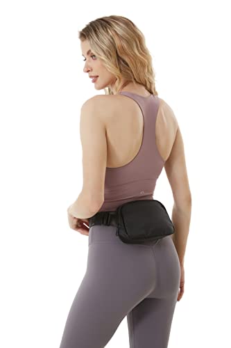 Lulu Belt Bag for Women Men, Everywhere Fanny Pack Lemon Dupes, Waterproof Crossbody Waist Bag with Adjustable Strap for Workout Running Traveling Hiking, DIY Patch Available, Fashion LuLu Style