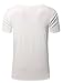 NITAGUT Mens Hipster Hiphop Holes Design T-Shirt Cotton Crewneck Tees Zipper Trim