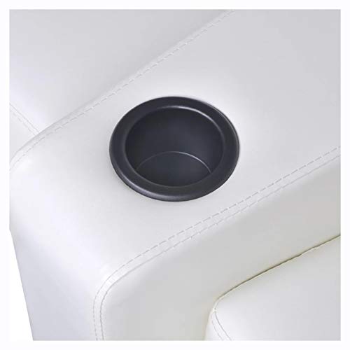 Arm Chair, Recliner & Sleeper Chair, Artificial Leather Home Cinema Recliner Reclining Sofa 3-seat White