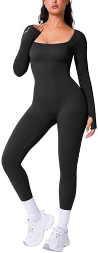 Amazon.com: ONGASOFT One Piece Workout Jumpsuit for Women Sexy