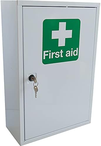 Safety First Aid Group Empty Metal First Aid Cabinet 30x46x14cm