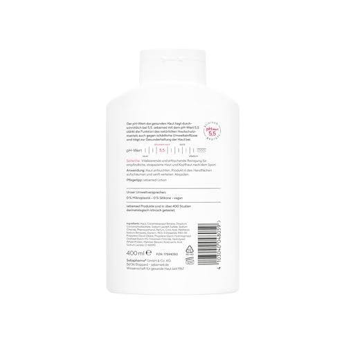 Sebamed Sport Dusche 3 in 1, 400 ml, für Körper, Gesicht und Haar, für Männer und Frauen, Haut- und Haarpflege für sportstrapazierte Haut und Kopfhaut, Shampoo und Duschgel 2