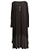 Romacci Women Boho Dress Casual Irregular Maxi Dresses Layer Vintage Loose Long Sleeve Linen Dress with Pockets,XX-Large,Coffee