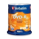 VER95102 - Verbatim AZO DVD-R 4.7GB 16X With Branded Surface - 100pk
Spindle