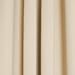 Blackout Curtain Beige Antique Brass Grommet Top Thermal Insulated 108 Inch Length Pair