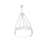 yueton 1Pieces Fashion Women Girl Glitter Heart Rhinestone Hand Harness Bracelet Bangle Slave Chain Link Finger Ring Bracelet