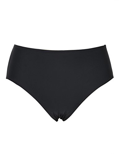 Hilor Women's UPF 50+ Basic Solid Color Swim Bottom High Waist Bikini Bottom Tankini Brief