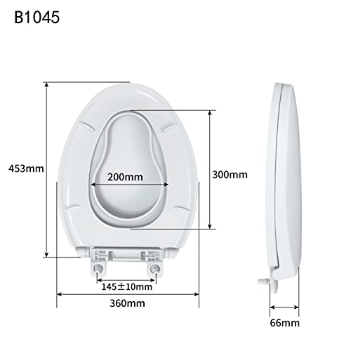 R&T Elongated Toilet Seat with Built in Child Seat Kids Toddlers Potty