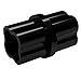 FORMUFIT F012ICO-BK-10 Internal PVC Coupling, Furniture Grade, 1/2