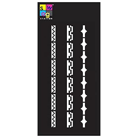 border stencil stencils for craft card making and fabric