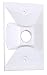 Sigma Electric 14371WH 1/2-Inch 1 Hole 1-Gang Rectangular Lamp Holder Cover, White primary