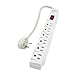 Topzone T-Type Style 06-TZN7896 6 Outlet Power Strip (White, 1.5 Feet)
