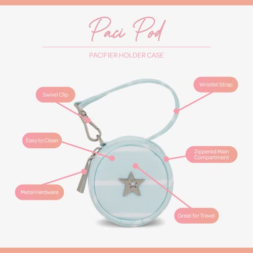 JuJuBe Paci Pod Pacifier Holder, Clip Binky to Diaper Bag or Stroller