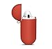 LIKDAY AirPods Case with Strap Protective Silicone Cover with Carabiner for Apple Airpods Accessories ( Red )