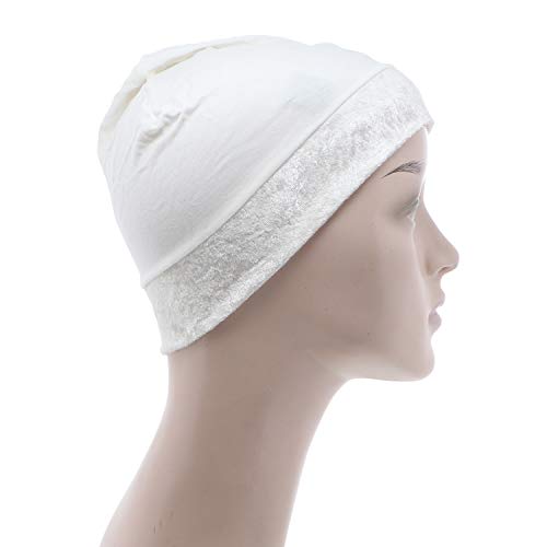 Landana Headscarves Cream No Slip Cotton Wig Liner for Hats, Caps and Wigs