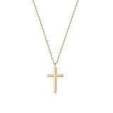 LOYATA Dainty Lock Pendant Necklace 14K Gold Plated