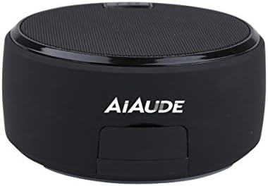 AiAude Portable Wireless Bluetooth V4.2 Mini Speaker with Microphone and Aux Input for Phone and Laptop (Black)