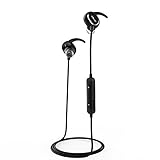 Bluetooth Headphones , iClever XFree Mini Wireless In-ear Earbuds with Rich Bass, 10 Hours Playtime, Noise Cancelling Mic and Magnetic Connection, IPX5 Water Resistant for Sports, Black (Gray)
