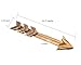 AHXML Wooden Arrow Shape Wall Decor, Decoration for Indoors, Wooden Arrow Shape Route Sign, Road Sign, Guidepost for Outdoors, Set of 2