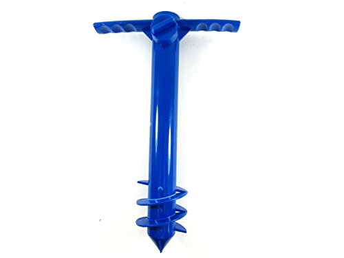 UPC 708624745597, Oliasports Beach Umbrella Anchor Stand Plastic No Metal Universal Sand Grabber Spike Auger Holder