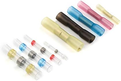 200Pcs Insulated Solder Sleeve Heat Shrinkable Connectors Electrical Wire Cable Shrink Thicken Butt Splice Crimp Terminal Kit