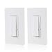 TORCHSTAR 2 Pack 3-Way/Single Pole Dimmer Switch, Suit for 150W LED/CFL 600W Incandescent/Halogen, Both Single Pole/3-Way Applications Available, Wall Plate Included, UL Listed