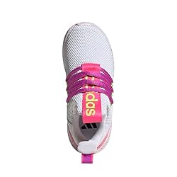 adidas Lite Racer Adapt 7.0 Sneaker, White/Lucid