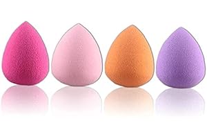 4PCs Makeup Sponges Waterdrop Beauty Makeup Blender Blending Cosmetic Make Up Sponges Buds Egg Shaped Set for Concealer Conin