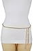 TFJ Women Fashion Metal Chain Belt Hip High Waist Fringes Tassel Gold Size M L