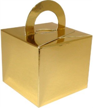 House of Party 10 x Balloon Weight, Cake box or Favour Boxes for weddings (Gold)