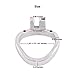 TERNENCE Ergonomic Design 304 Stainless Male Chastity Device Base Ring Spares H345 (1.77 Inch / 45mm)