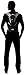 High Sierra Piranha Hydration Backpack, Black/Silver, 2-Liter