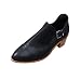 Kinrui Women Shoes Womens Chunky Low Heel Ankle Bootie - Fashion Strappy Round Toe Hollow Boots (Black, US:8.5)