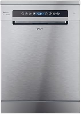 Rápido CF 5C7F1X, Lavavajillas 60 cm, 15 Servicios, Digital, WIFI, 8 Programas, Motor Inverter, Inicio Diferido 1-23H, Indicador Sal y Abrillantador, Tercera Bandeja, 47DB, Inox