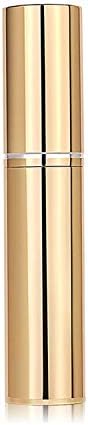 Atomizer Refillable Portable Quick Perfume Sprayer Portable Refill Container for Perfume, One-Touch Refill, Perfume Spray, Quick Atomizer, Magnetic Push Type (Gold Gold)