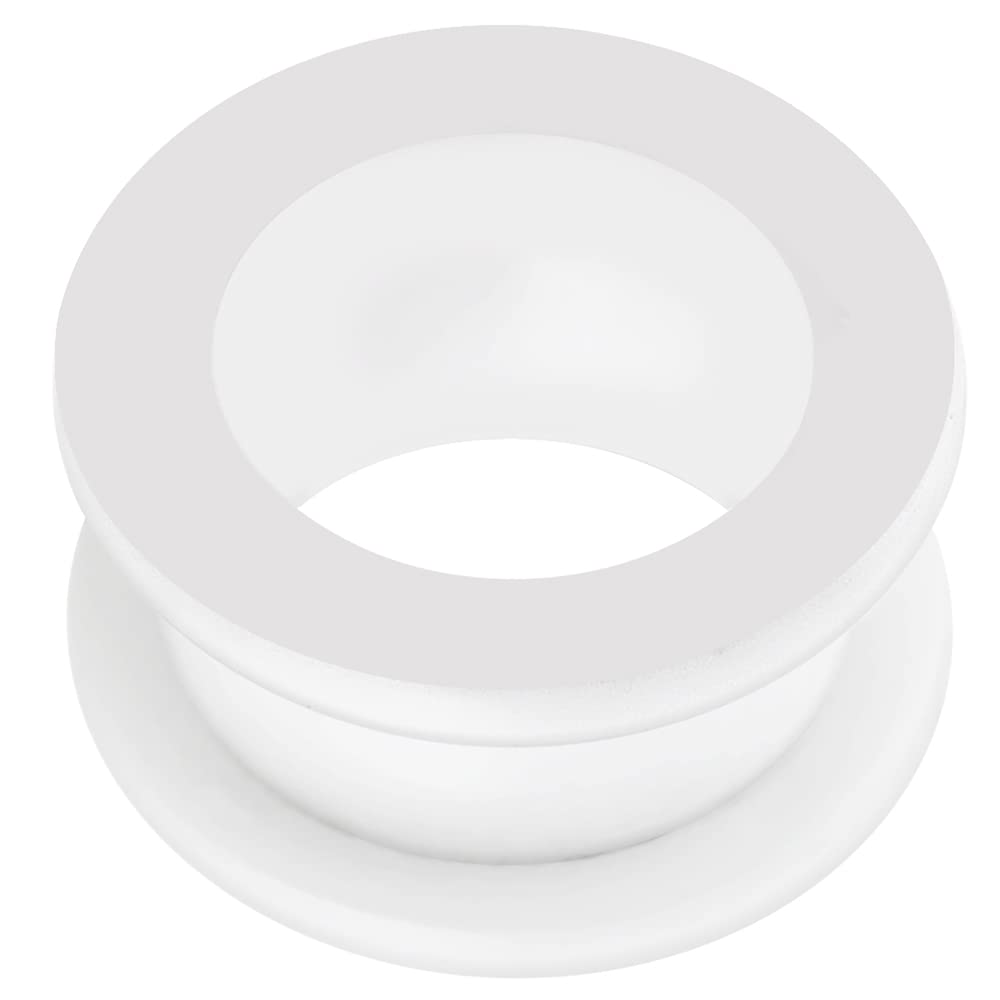 MONSTER PIERCING 10MM Milk White UV Acrylic Ear Gauge Tunnel - UV Ear Plug- Plug and Tunnels - Sold by Piece