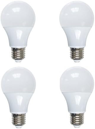 HuiRong Smart Radar Motion Sensor Light Bulb 6500K E26 Base Indoor/Outdoor Auto On/Off Night Lights for Hallway Stairs, Garage, Corridor, Patio (9W, Pack of 4)